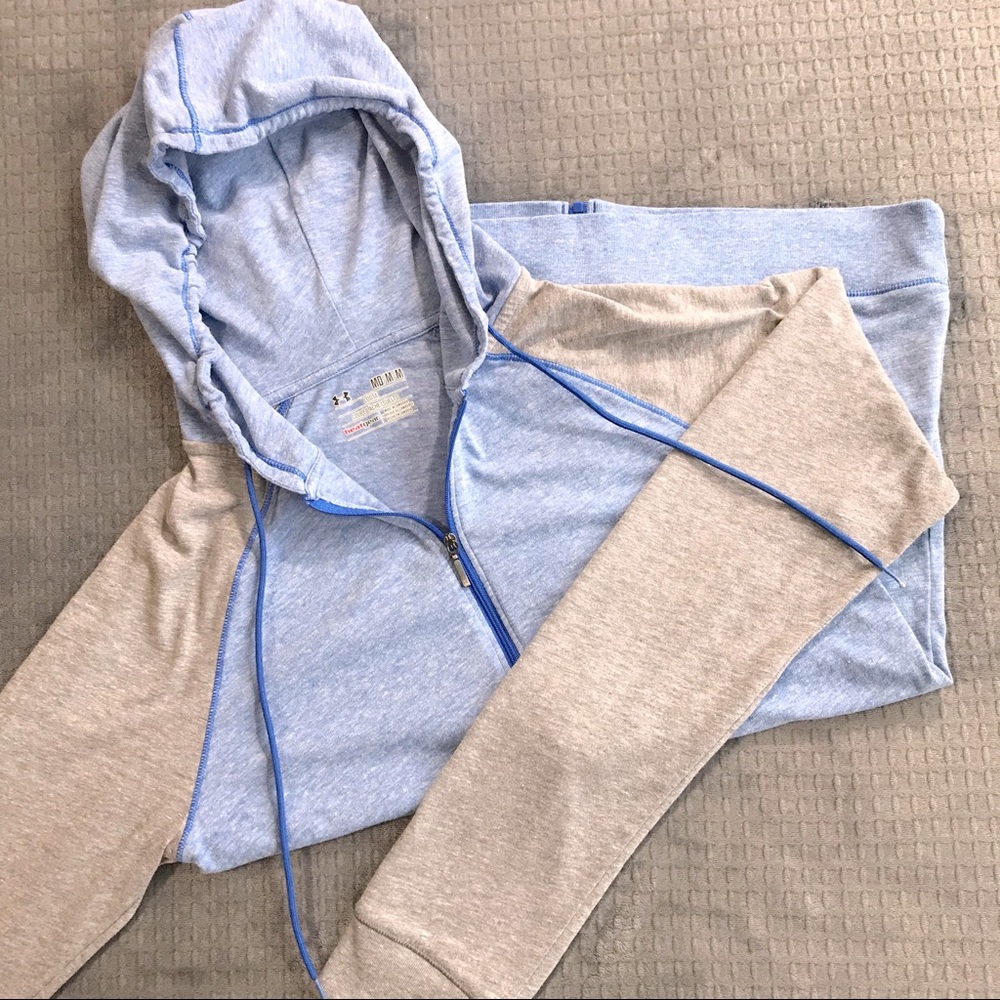 Under Armor lightweight, full zip hoodie